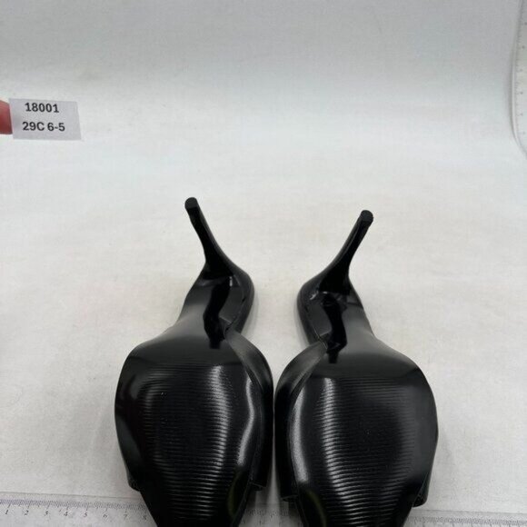 Milooey shoes Women's Kitten Low Heels Peep Toe Heeled Slide Sandals - Picture 7 of 8